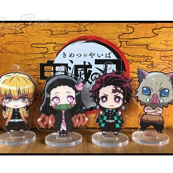 Mô Hình Standee Kiêm Móc Khóa Thanh Gươm Diệt Quỷ Chính Hãng STASTO