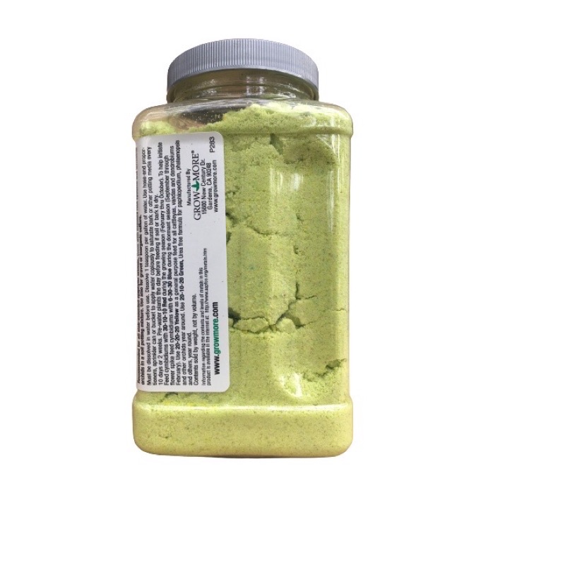 Phân bón Grow More Orchid 20-20-20 chuyên dùng cho lan - Hoa lớn, màu sắc đẹp nhập khẩu Mỹ Growmore 567gr