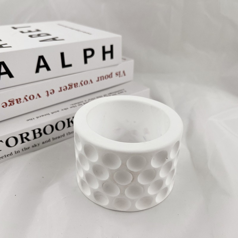 Khuôn Silicone Làm Giá Đỡ Đèn Cầy Hình Tròn Tiện Dụng