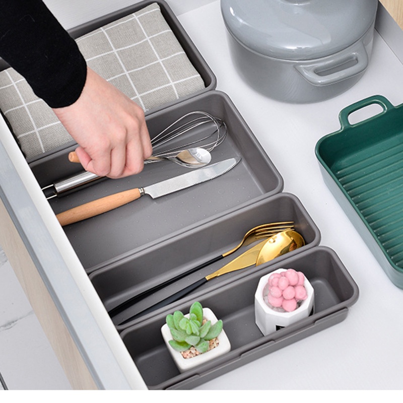 Set 8 Khay Đựng Đồ Chia Ngăn Tủ Tiện Lợi