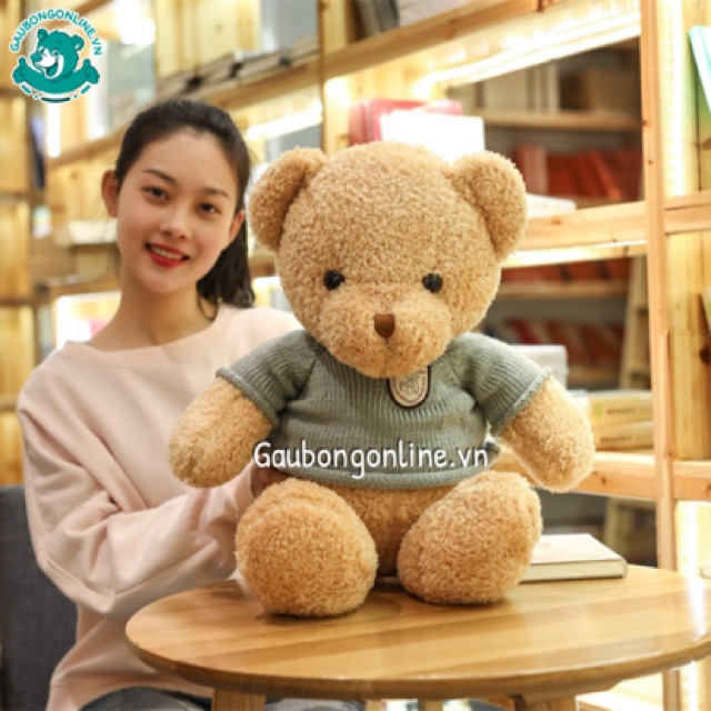 Gấu bông Teddy 70cm Hàng Cao Cấp lông xù - Mẫu Gấu Teddy Head Tales Đẹp dùng làm Quà Tặng.