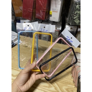 Ốp iphone 11 6.1 viền dẻo màu lưng trong suốt cứng