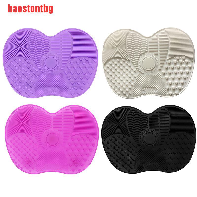 (Haostong) Miếng Silicone Vệ Sinh Cọ Trang Điểm