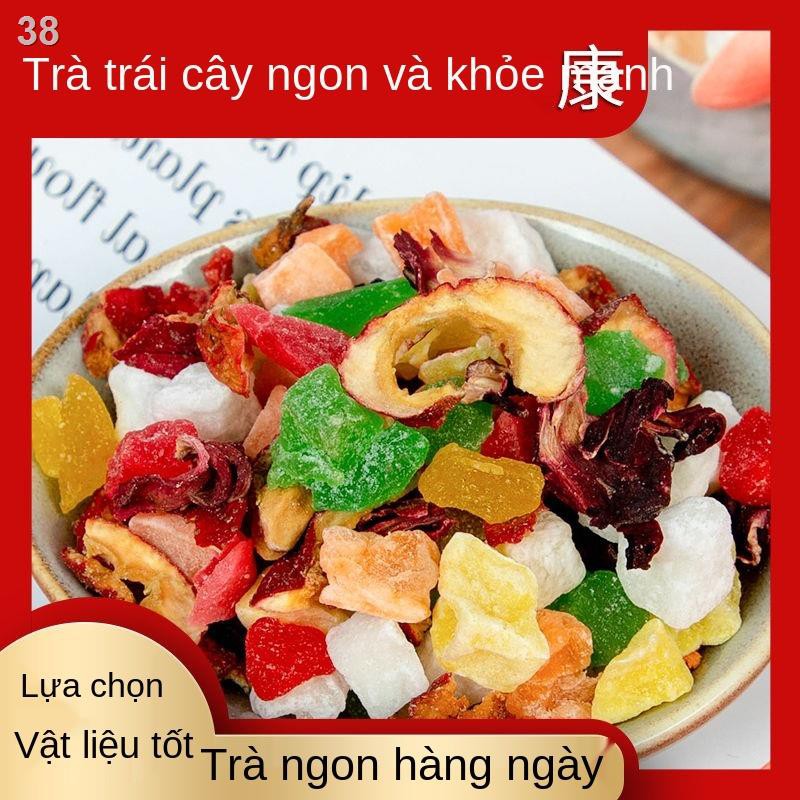 Fnet trà trái cây nổi tiếng handmade lát chanh cắt hoa thảo mộc pha lạnh hồng kết hợp