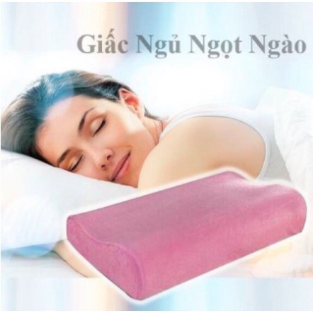Gối cao su non người lớn, chống ngáy ngủ, chống mỏi vai gáy