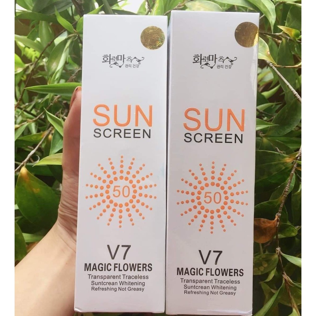 🔆🔆XỊT CHỐNG NẮNG MAKE UP V7 SUN SCREEN SPF 50+++++🔆