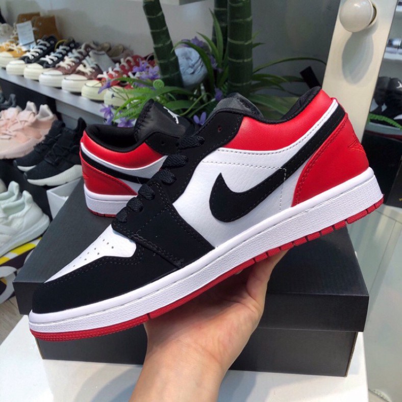 Giày JORDAN thấp đen đỏ , giày sneaker JODAN JD 1 nam nữ , giày thể thao thấp cổ HOT HIT bản đẹp | BigBuy360 - bigbuy360.vn