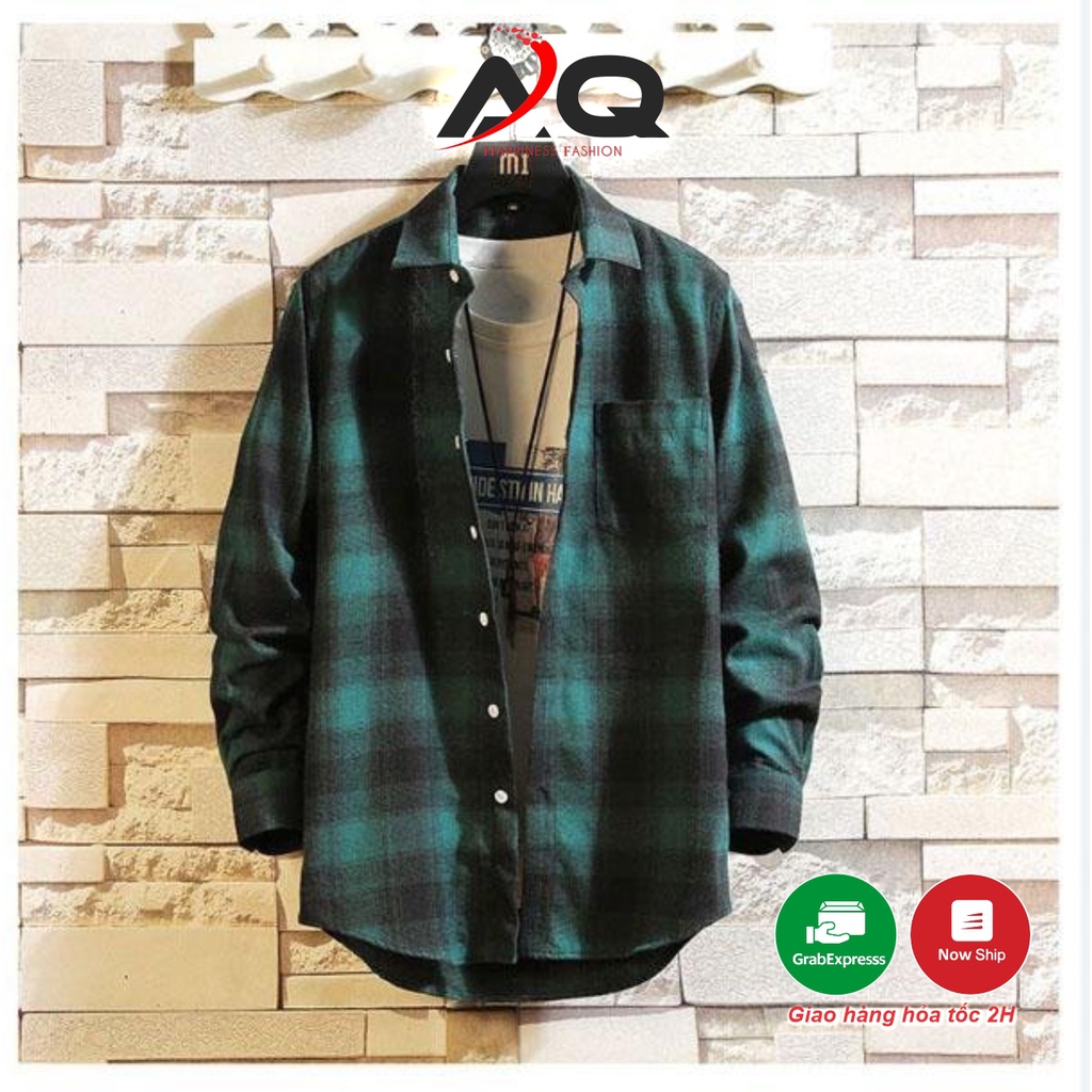 Áo Sơ Mi Flannel chống nắng Caro Nam Nữ Đẹp Áo Sơ Mi Flannel Nam Nữ Cực Chất Nhiều Mẫu Phong Cách