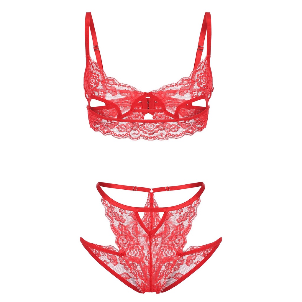 Set đồ lót ren xuyên thấu gợi cảm dành cho nữ
