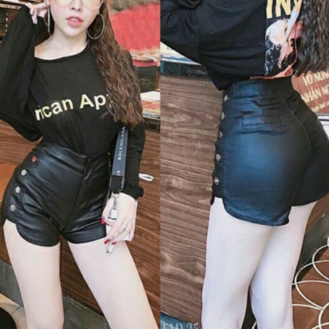 Quần shorts kaki bắn nút lưng cao dáng chuẩn 👍