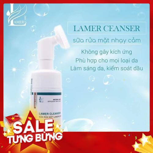 [giá gốc] SỮA RỬA MẶT TRẮNG DA KIỀM DẦU DÀNH CHO DA NHẠY CẢM LAMER CARE 150ml [ có tặng quà ]