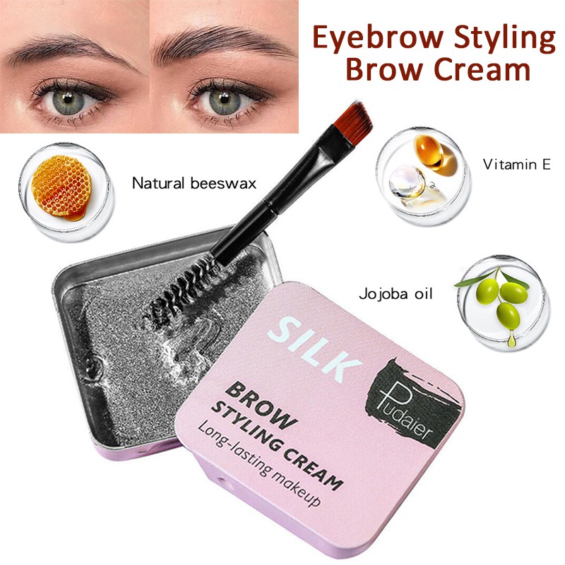 [Hàng mới về] Gel định hình lông mày 3D hiệu ứng lâu trôi tiện dụng kèm cọ | BigBuy360 - bigbuy360.vn