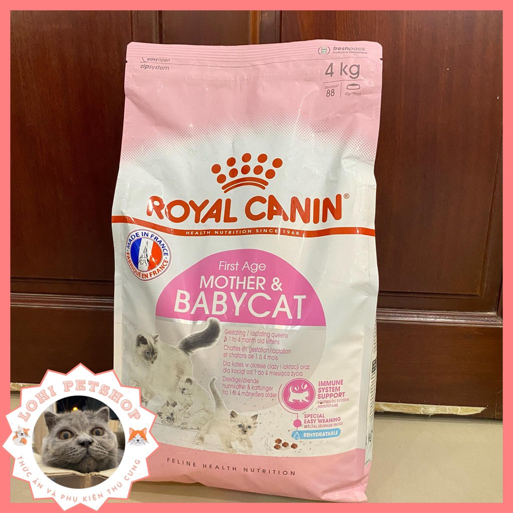 Thức ăn hạt royal canin mother babycat 1kg cho mèo