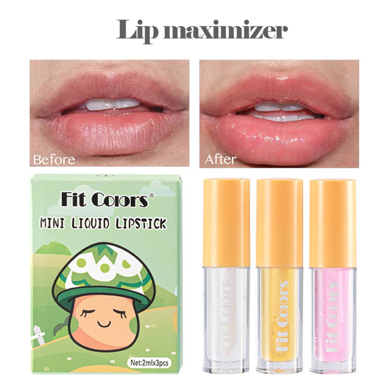 Set 3 Son Kem Lì Mini Chống Nước Lâu Trôi Suốt 24 Giờ