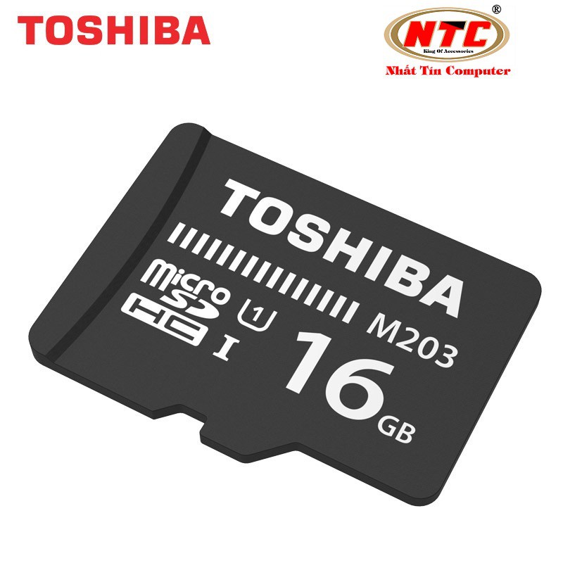 Thẻ nhớ MicroSDHC Toshiba M203 UHS-I U1 16GB 100MB/s - Không Box (Đen)