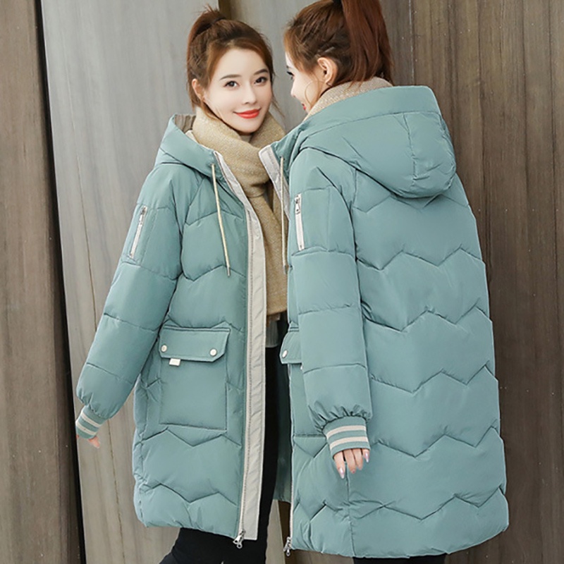 IELGY IELGY Áo Khoác Đệm cotton Dáng Rộng Phong Cách Hàn Quốc Thời Trang Mùa Đông