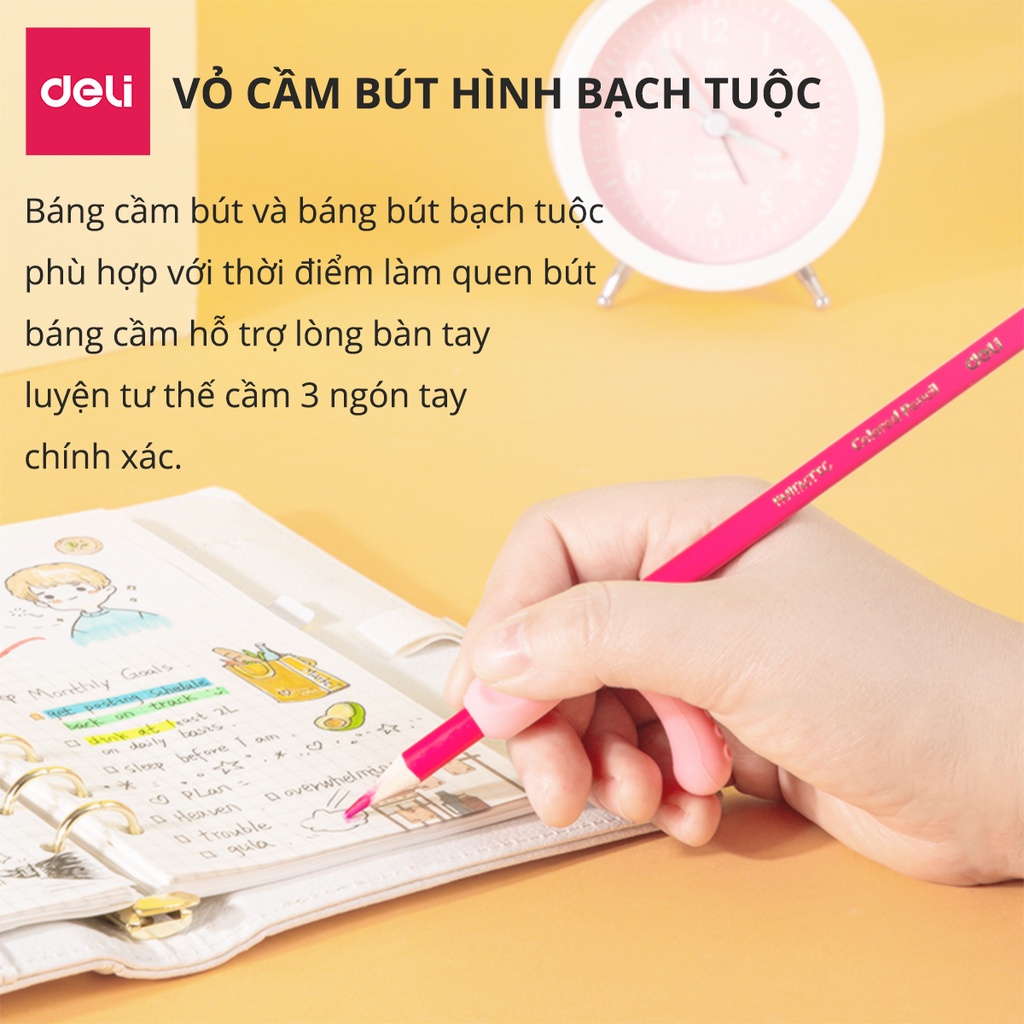 Dụng cụ hỗ trợ cầm nắm bút cho học sinh Deli - 4 chiếc - 69358 / 69357