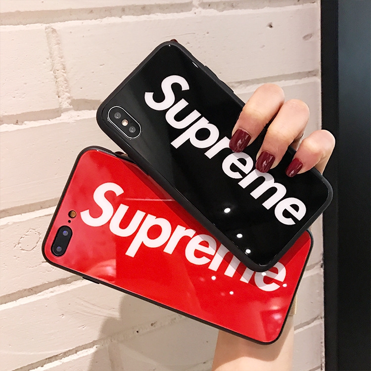 Ốp điện thoại họa tiết chữ Supreme cá tính cho iPhone 6 6s 7 8 Plus X XS Max XR