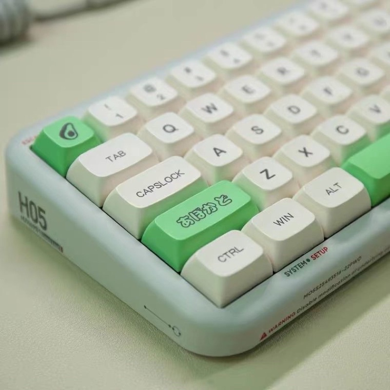 Keycaps PBT XDA Avocado 137 Phím , Nút dành cho bàn phím cơ