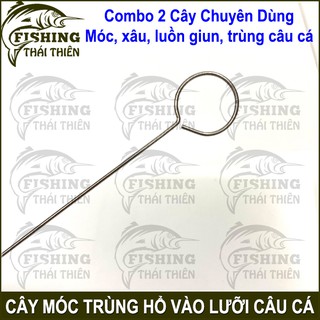Combo 2 Cây Móc Trùng Giun Vào Lưỡi Câu Cá