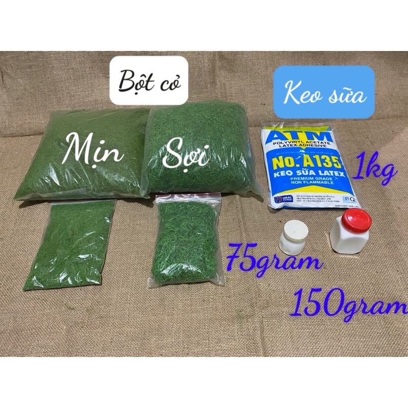 cỏ bột cỏ sợi trang trí