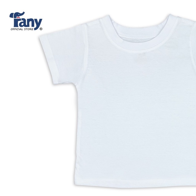1 cai Áo thun tay ngắn trắng cho bé 0-3 tuổi hàng Fany 100% cotton