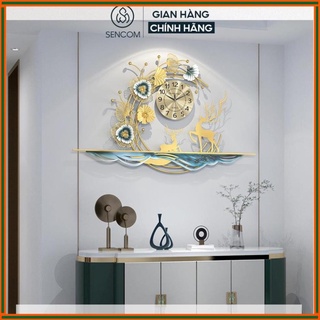 [Chính Hãng] Đồng Hồ Treo Tường Nghệ Thuật , Quà Tặng Tân Gia Đồng Hồ Decor Trang Trí mã 2936  SENCOM