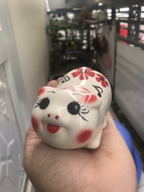 Heo đất sứ mini dài mông to