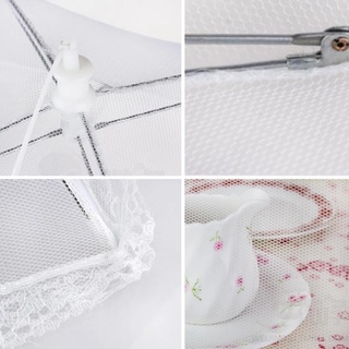 Kitchen Picnic Foldable Rectangular Mesh Insect-proof Food Cover / Removable Washable Breathable Dish Cover