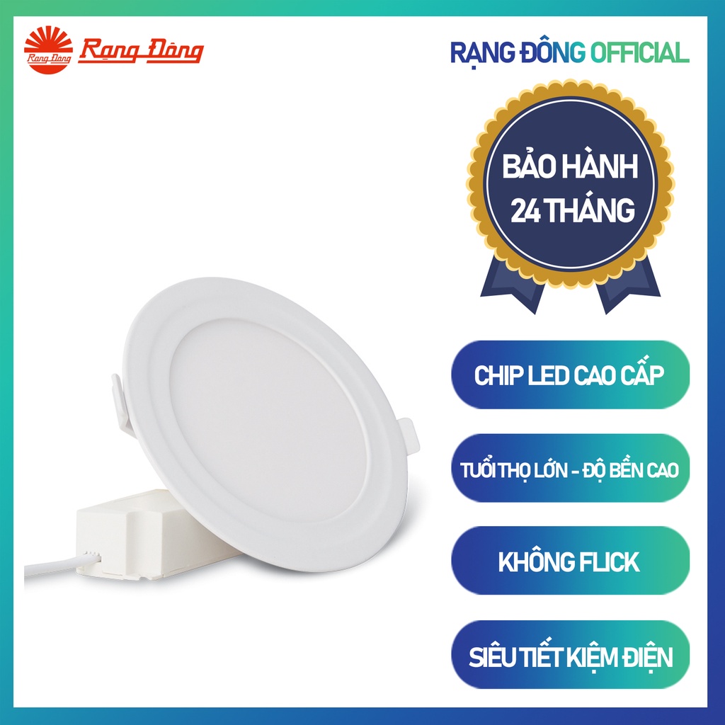 Đèn LED Panel tròn 90/6W Rạng Đông D PT04L 90/6W