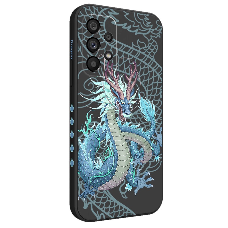 Ốp Lưng Silicone Họa Tiết Rồng Cho Samsung Galaxy A73 A53 A33 A23 5G