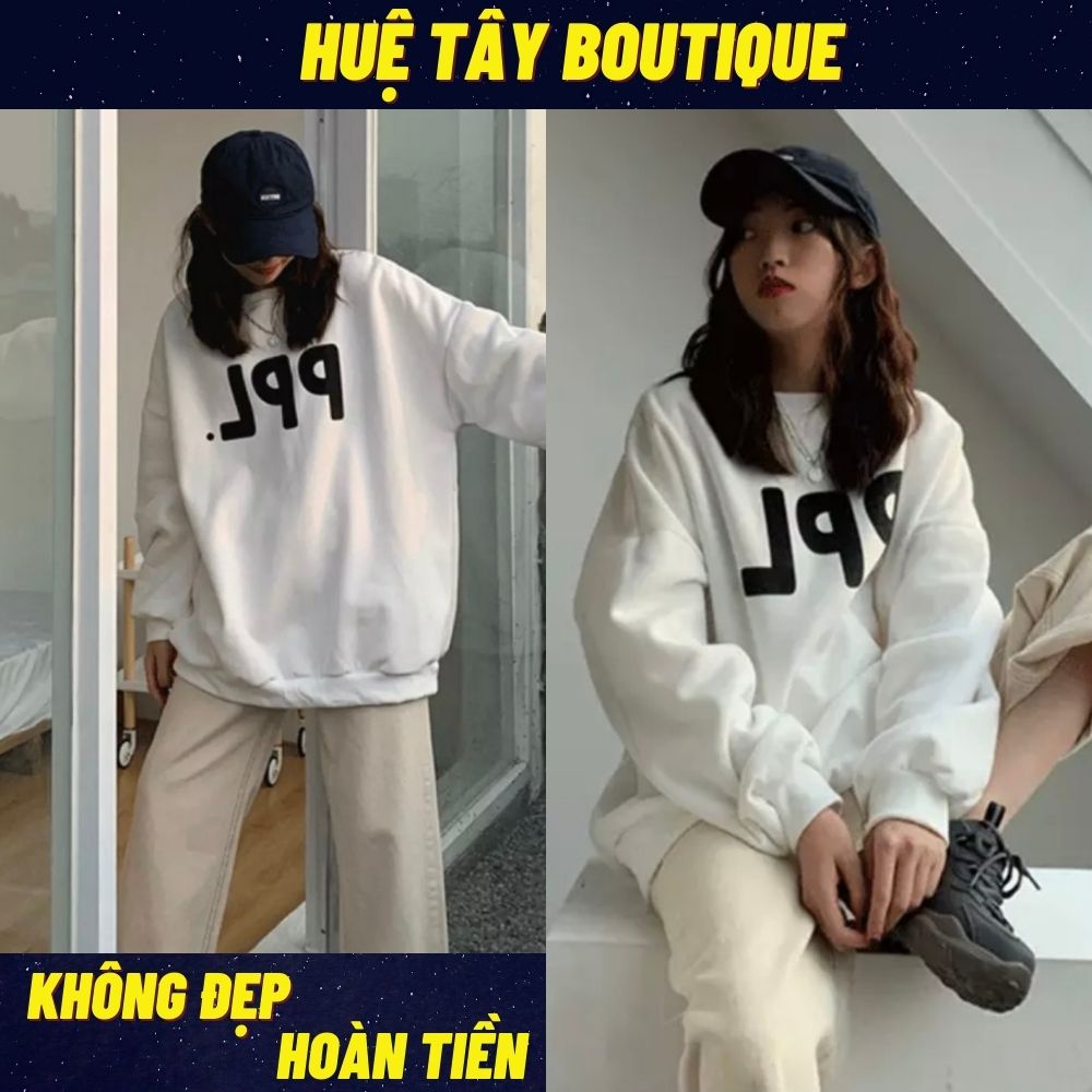 Áo hoodie nữ, áo khoác nữ from rộng màu trắng phong cách ulzzang hàn quốc đủ size S M L SKUA-08