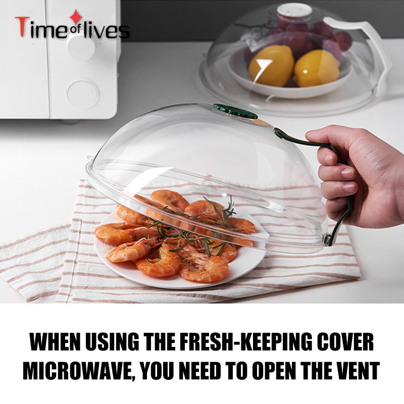 TF▶ Microwave Splatter Cover, Microwave Cover for Food BPA Free, Microwave Plate Cover Guard Lid with Steam Vents