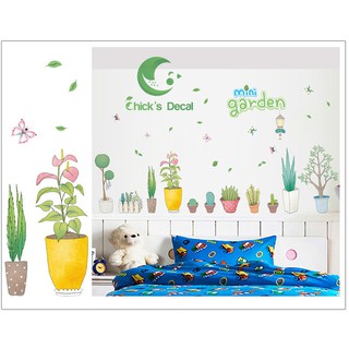 Decal dán tường MINI GARDEN