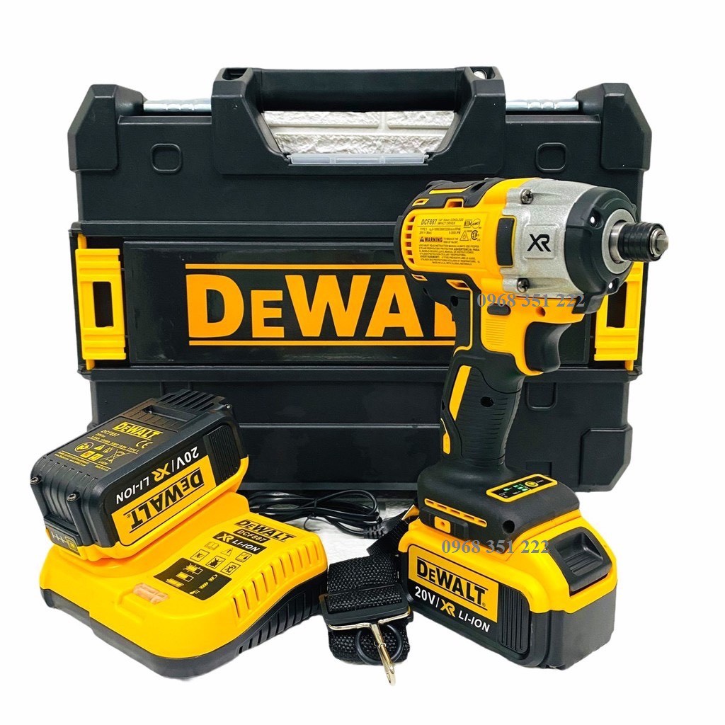 Máy chuyên bắn vít DeWalt 20V DCF887 (chân pin phổ thông) - Động cơ không chổi than - Tặng đầu chuyển bulong kèm 4 khẩu