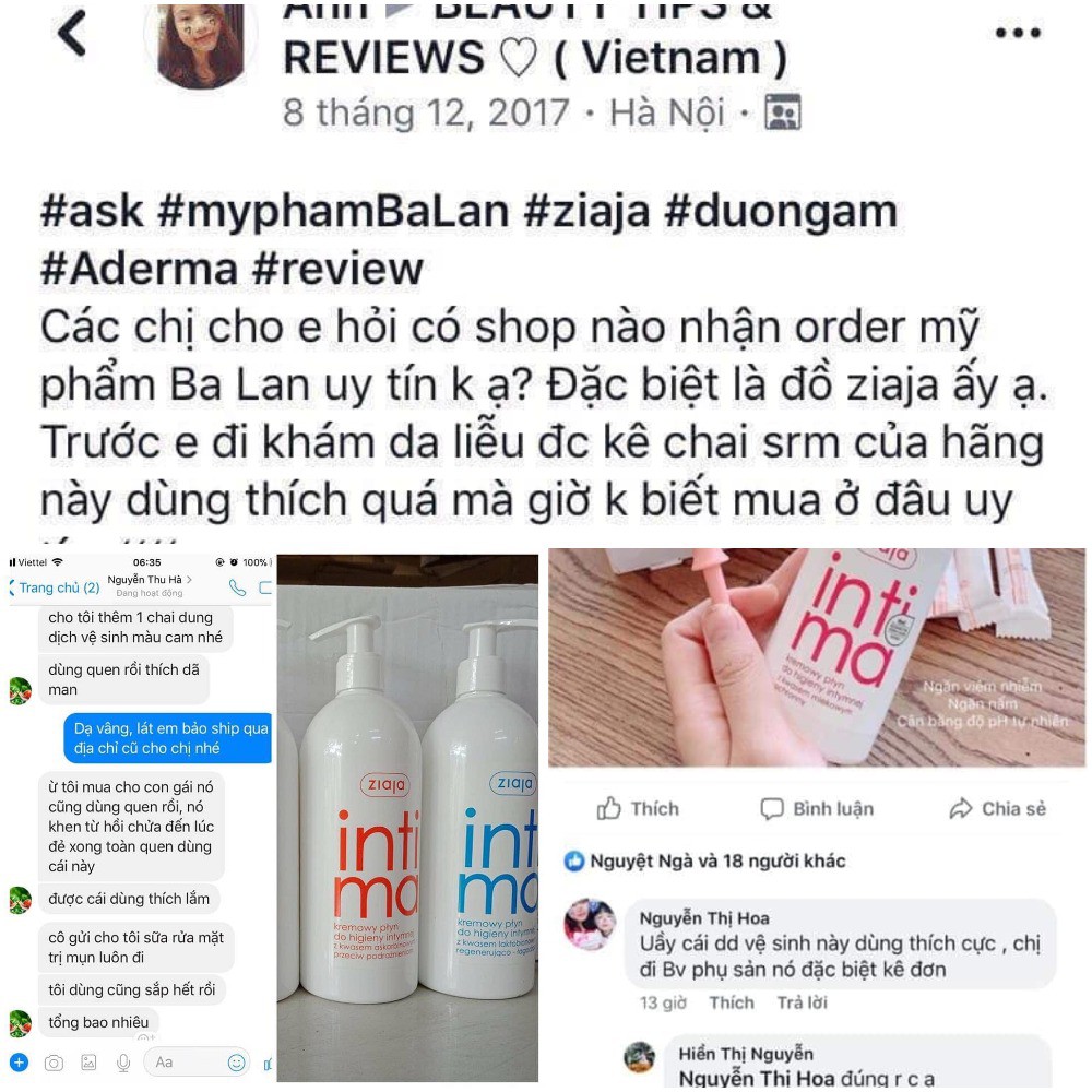 Dung Dịch Vệ Sinh Phụ Nữ INTIMA ZIAJA BALAN Bổ Sung AXIT LACTOBIONIC Dung Tích 200ml