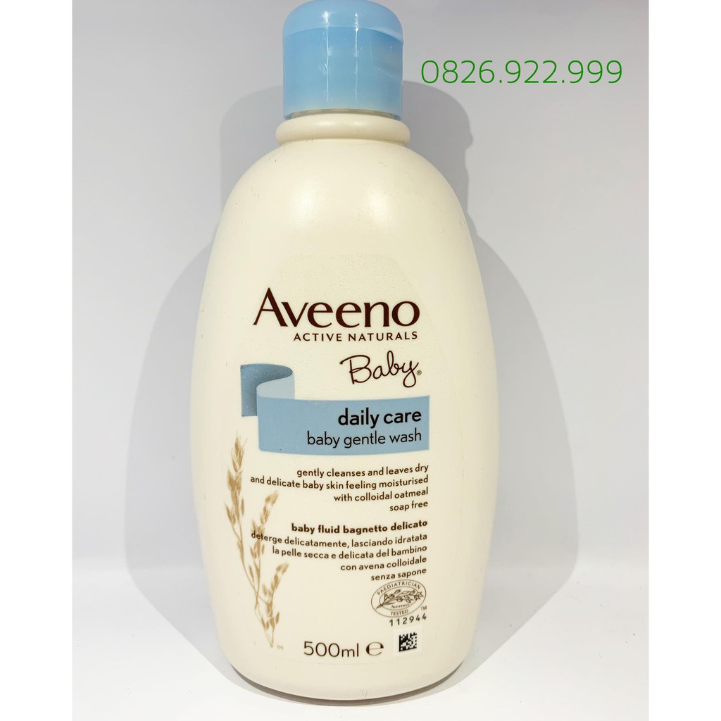 (NỘI ĐỊA ANH) Sữa tắm dưỡng ẩm cho bé Aveeno baby daily care 500ml