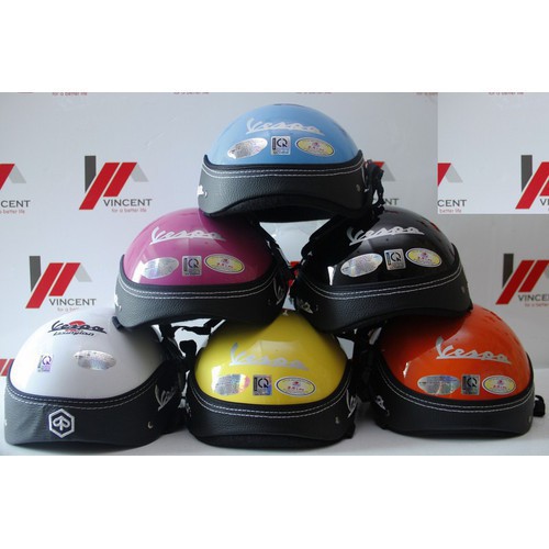 Mũ bảo hiểm𝙓𝘼̉ 𝙇𝙊̂̃ mũ bảo hiểm Vespa có kính,dành cho người lớn