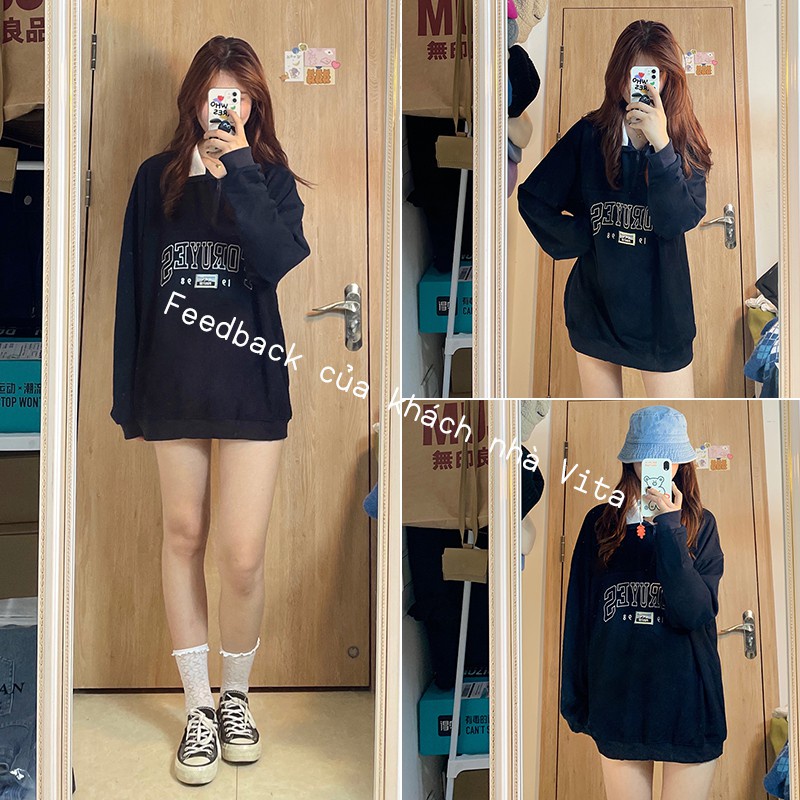 Áo sweater nam nữ,Áo hoodie nam nữ from rộng Unisex S44 | BigBuy360 - bigbuy360.vn