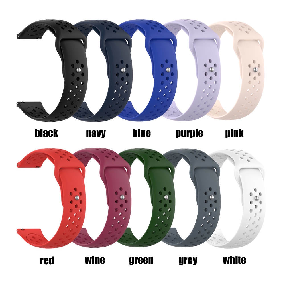 MYRONGOODS Silicone Replacement Watch Band 20mm Classic Sport Strap for Samsung Galaxy Gear