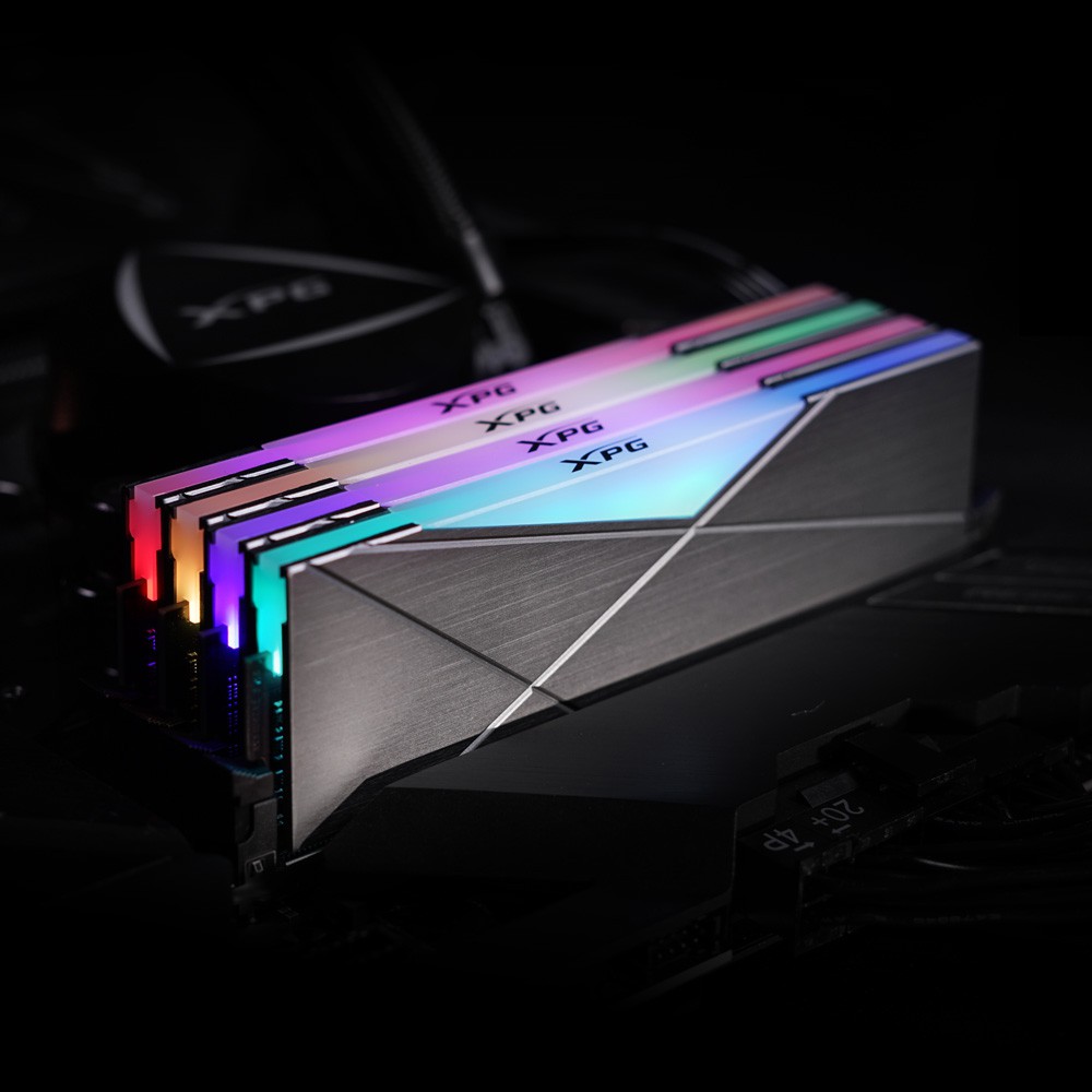 RAM MÁY TÍNH ADATA DDR4 XPG SPECTRIX D50 8GB Bus 3200 TUNGSTEN GREY RGB - Hàng Chính Hãng