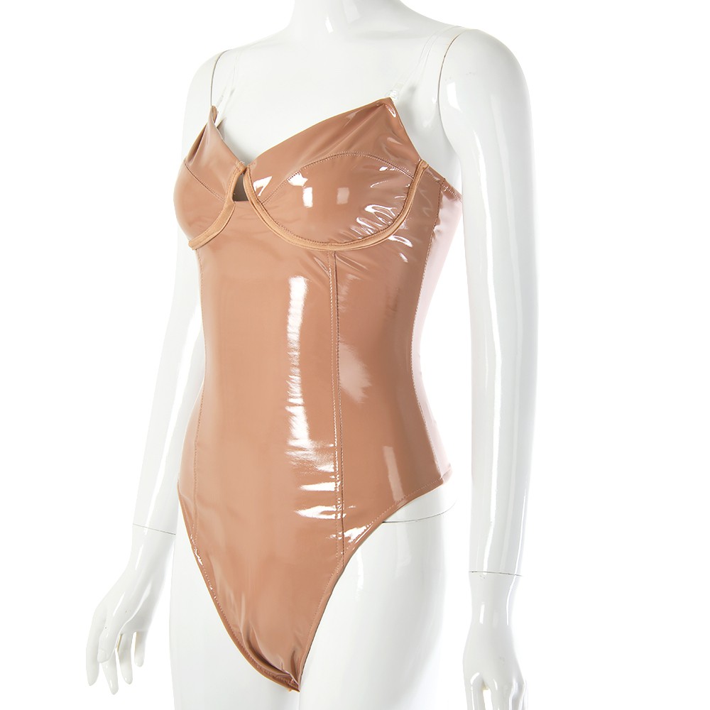 Đồ ngủ đẹp Bodysuit da bóng sang chảnh không kèm chân váy | BigBuy360 - bigbuy360.vn