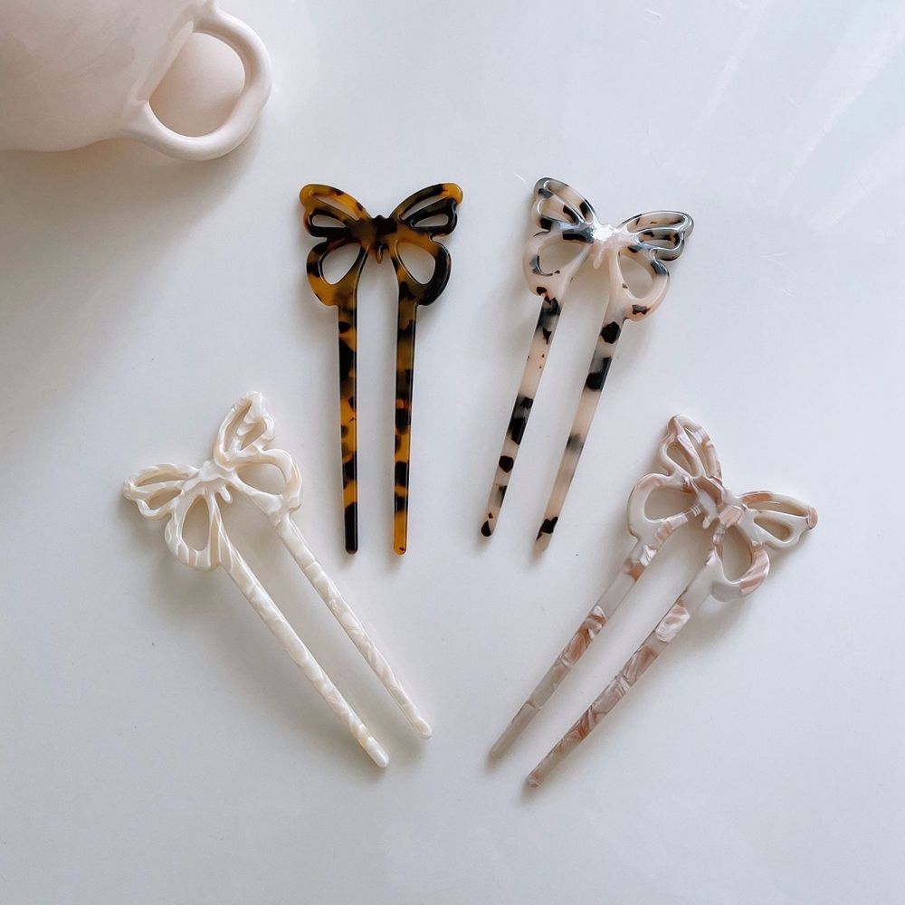 Trâm cài tóc hình chữ U hình bướm phong cách Hàn Quốc ngọt ngào cho nữ