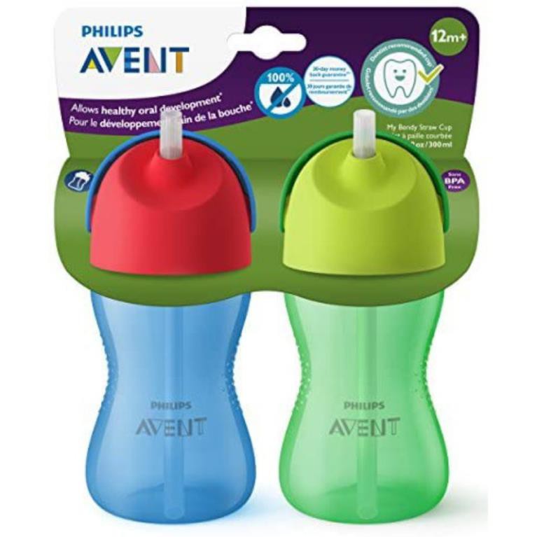 Bình tập uống nước có ống hút 200ml Philips Avent