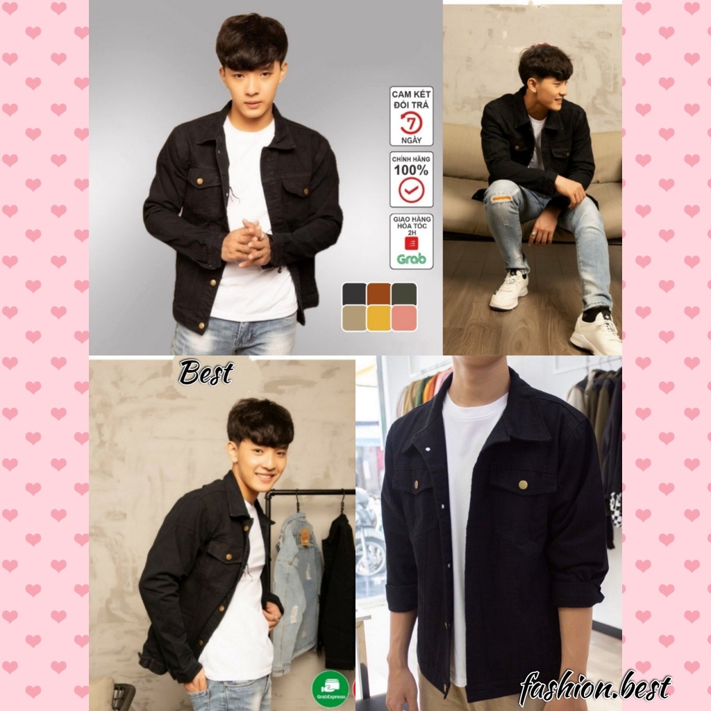 ÁO Khoác Kaki Jean❤️ Áo chống nắng Nam Nữ Cao Cấp Bao Đẹp Nam Nữ Unisex BTS nhiều màu- BEST