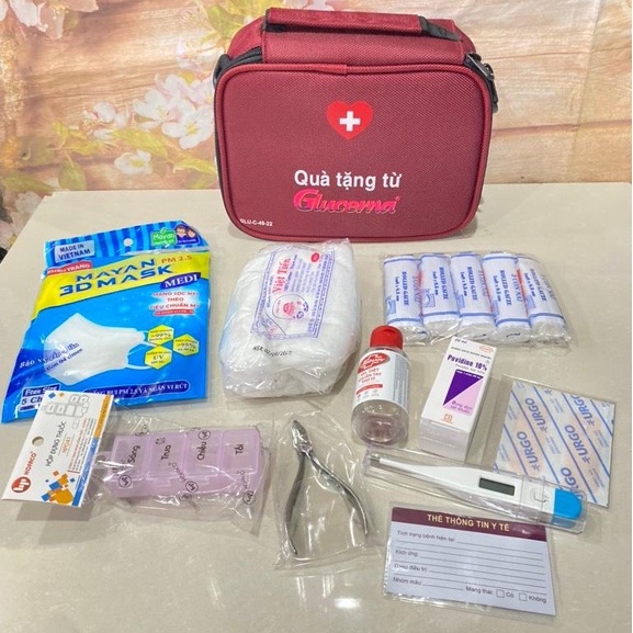 TÚI Y TẾ GLUCENA / TÚI DU LỊCH ĐA NĂNG 2 TẦNG HKM ABBOTT