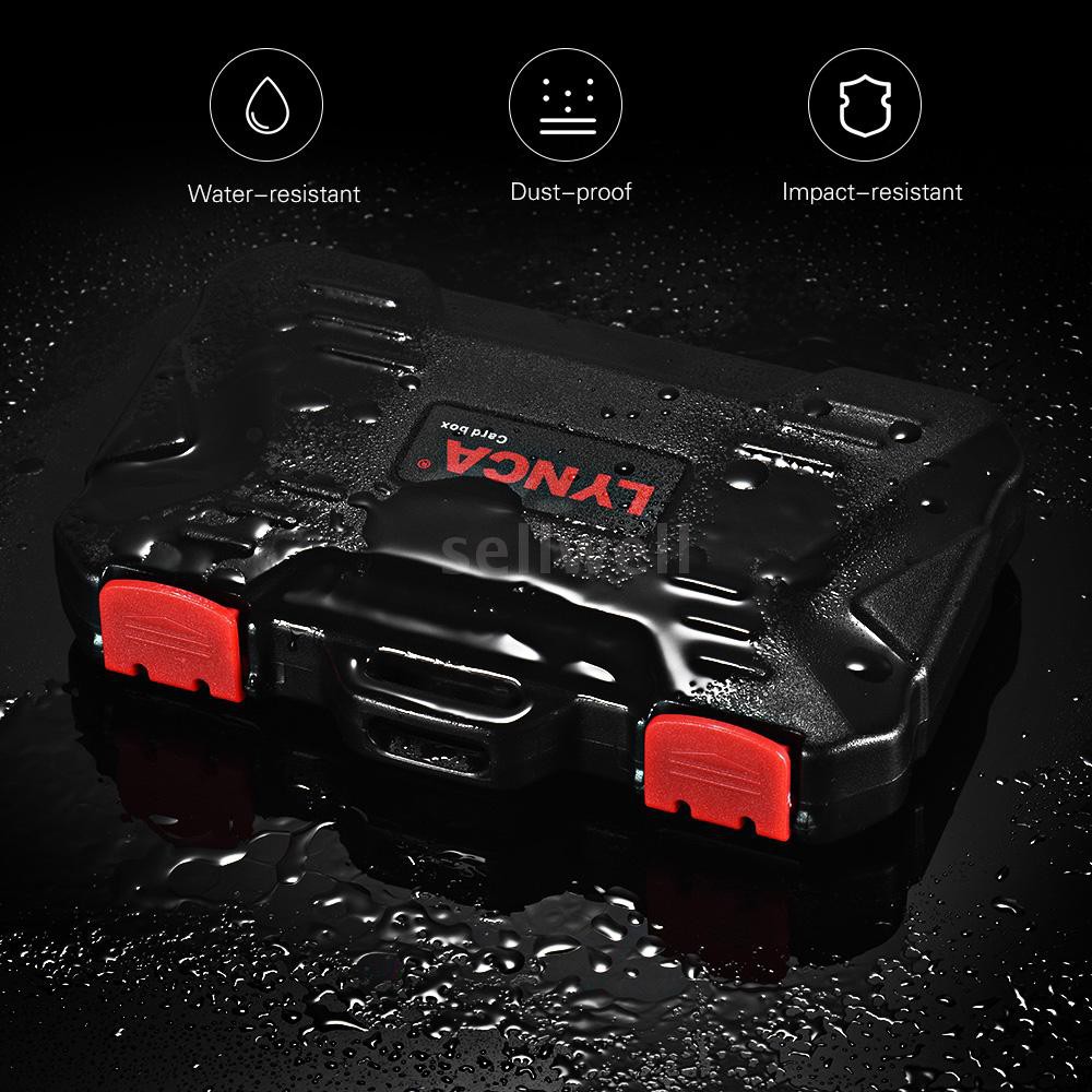 LYNCA KH 15 Water-resistant XQD/CF/TF/MSD/SD/Micro SIM/NANO Memory Card Case Box Keeper Carrying Holder Storage Organize | BigBuy360 - bigbuy360.vn