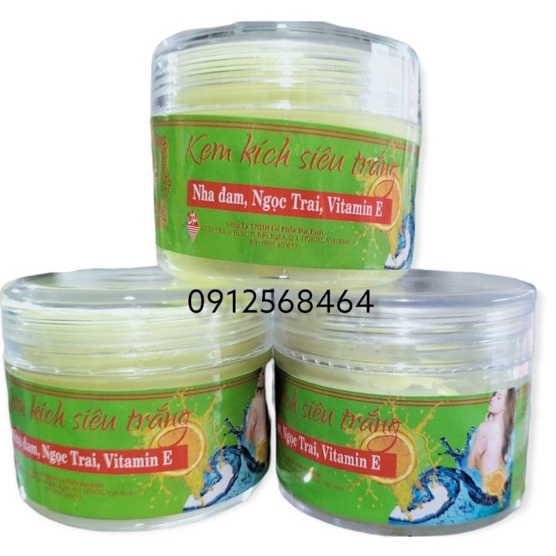 Kem Kích Ngọc Trinh Siêu Trắng Mạnh Toàn Thân Vitamin E 200g