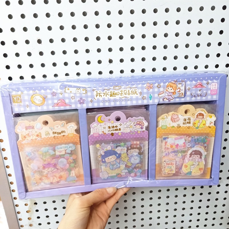 Sticker túi vuông 12 tấm