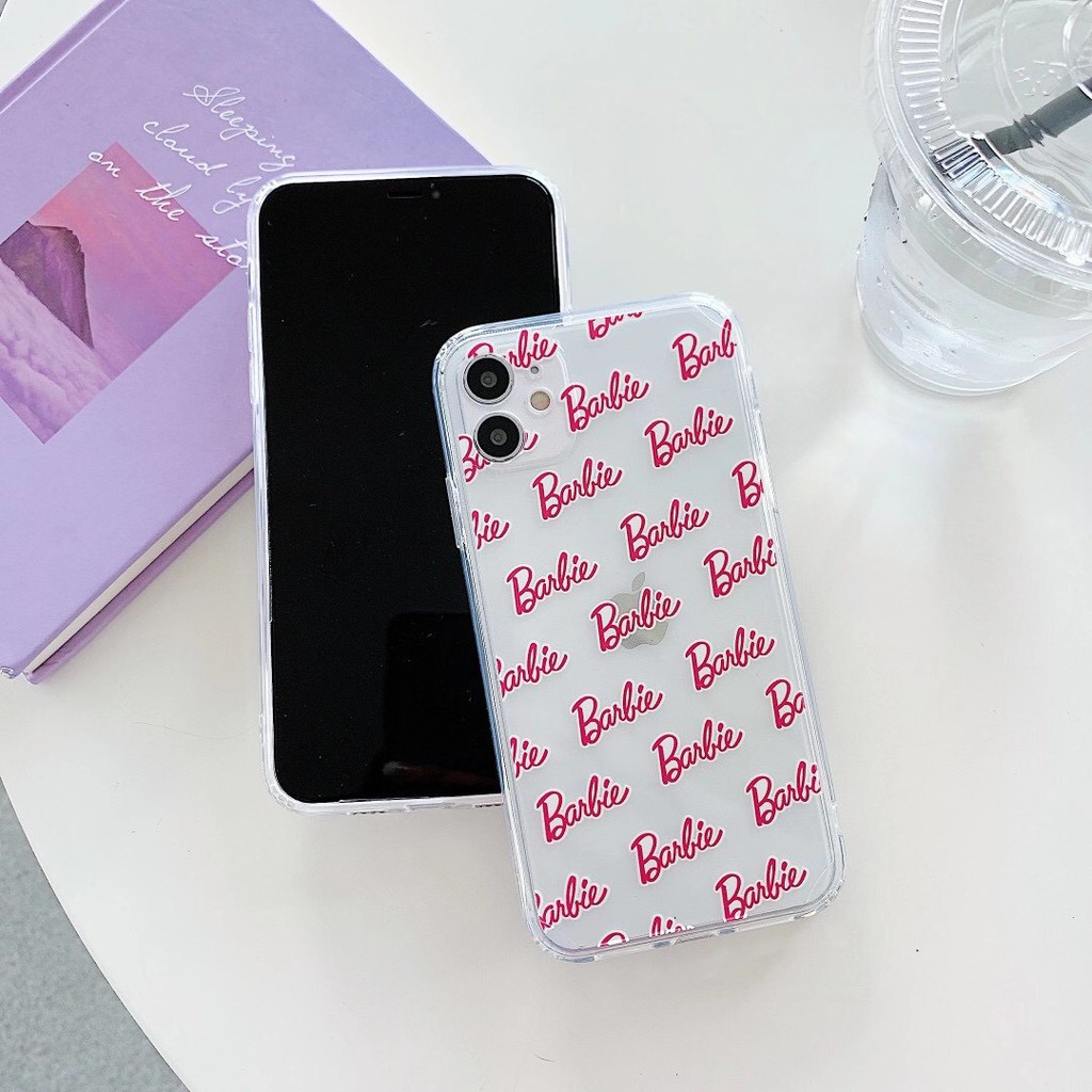 Bảng chữ cái Barbie vỏ mềm, thích hợp cho iPhone 7Plus / 8 / X / XR / XSmax / 11 / 11Promax / SE2020 COD